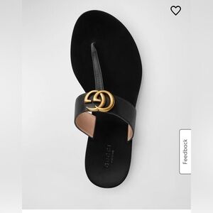 Authentic!! Gucci flat marmont leather thong BRAND NEW !!!!!!
